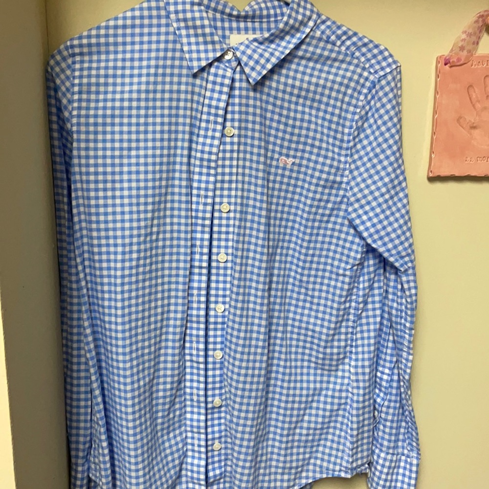 Vineyard vines gingham button down